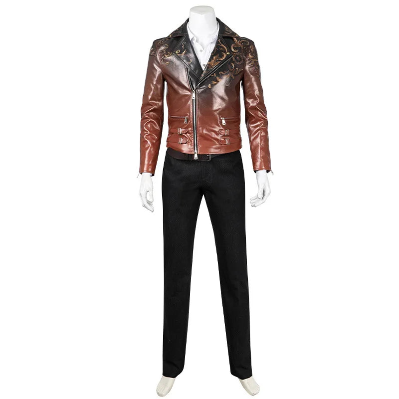 Astricos Luis Serro Cosplay Remake Outfit - Men's Punk Retro Jacket Shirt Pants Suit for Halloween Parties - Astricos