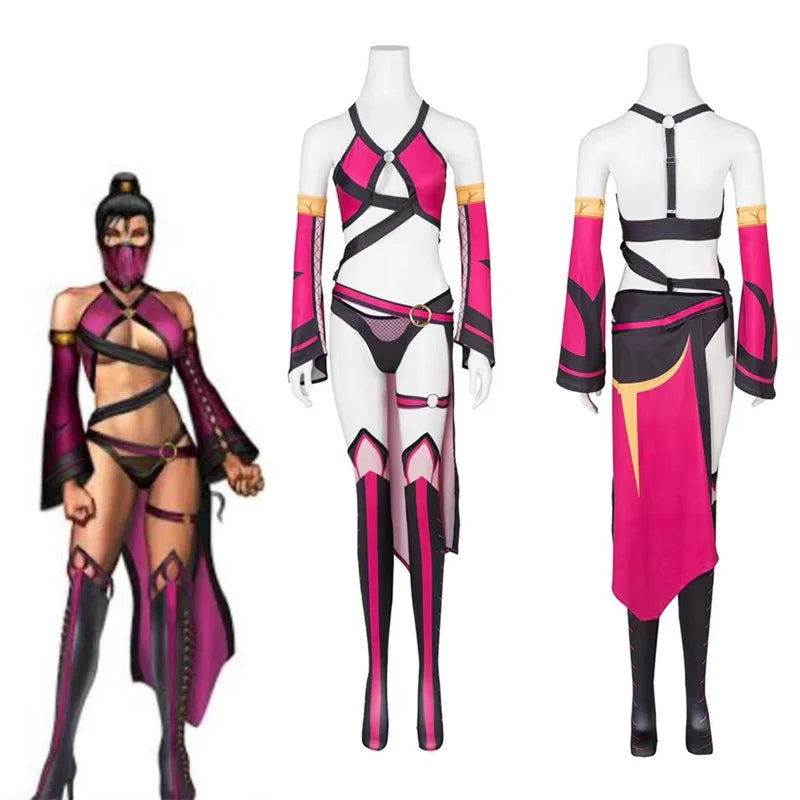 Astricos Mileena Cosplay Costume - Sexy Battle Suit for Women's Halloween Parties - Astricos