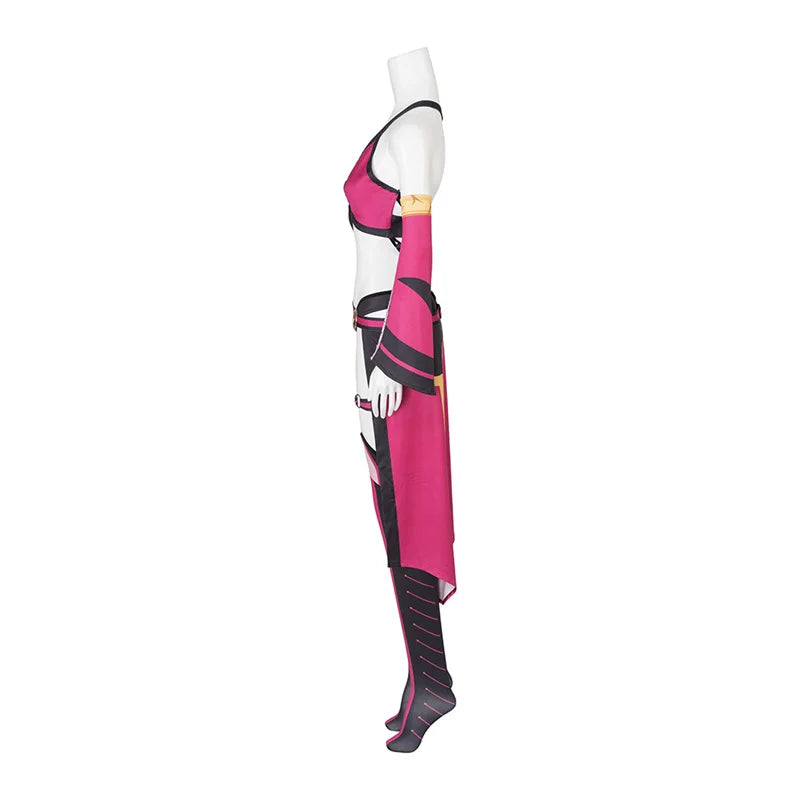 Astricos Mileena Cosplay Costume - Sexy Battle Suit for Women's Halloween Parties - Astricos