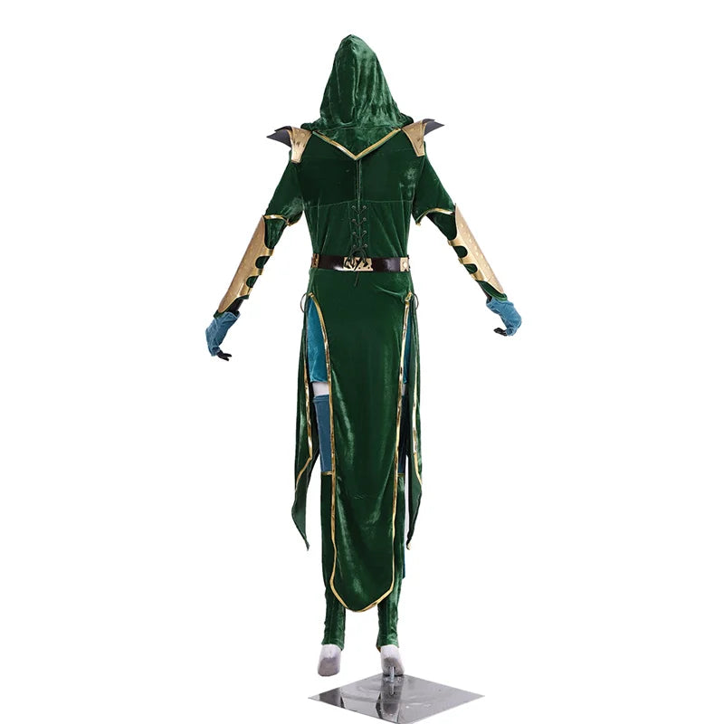 Astricos Jade Cosplay Costume | Alluring Green Combat Outfit for Women | Ideal for Halloween and Carnival - Astricos