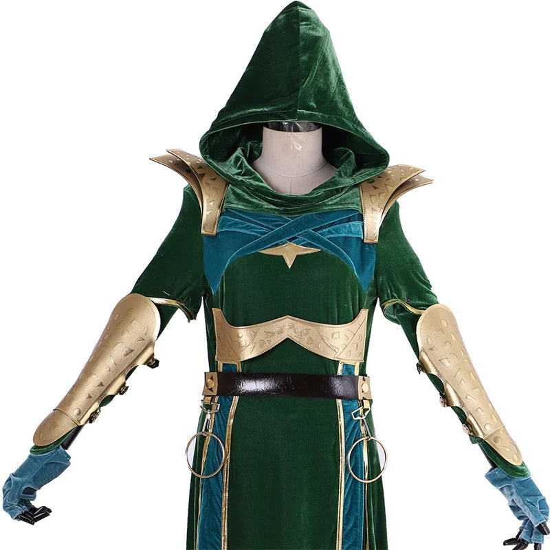 Astricos Jade Cosplay Costume | Alluring Green Combat Outfit for Women | Ideal for Halloween and Carnival - Astricos