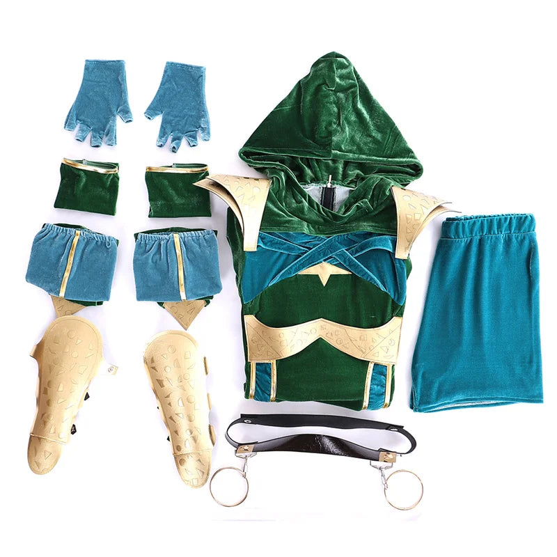 Astricos Jade Cosplay Costume | Alluring Green Combat Outfit for Women | Ideal for Halloween and Carnival - Astricos