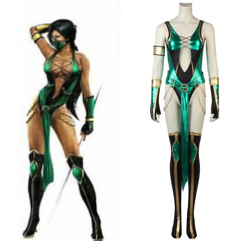 Astricos Jade Blue Sexy Battle Costume Full Set for Halloween & Cosplay - Astricos