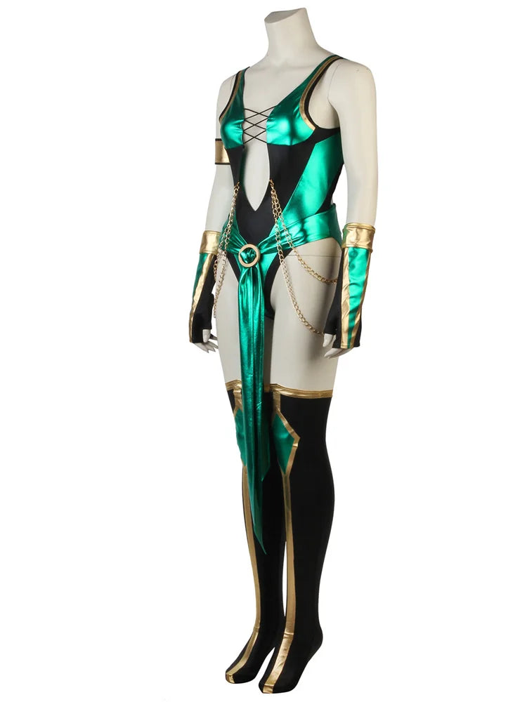 Astricos Jade Blue Sexy Battle Costume Full Set for Halloween & Cosplay - Astricos