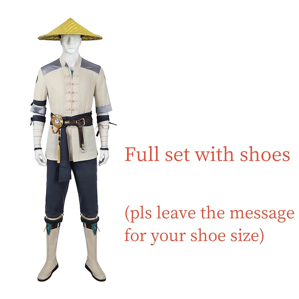 Astricos Mortal Kombat Raiden Cosplay Costume Adult Men - Electrifying Battle Uniform for Halloween & Parties - Astricos