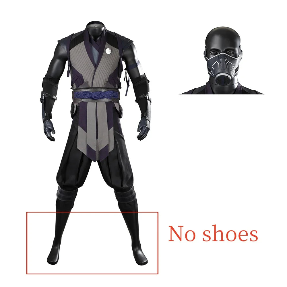 Astricos Smoke Cosplay Costume for Men - Mortal Kombat 1 Punk Battle Uniform Suit for Halloween Carnival Parties - Astricos