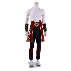 Astricos Liu Kang Cosplay Costume Deluxe Men's Halloween Party Suit with Headband - Astricos