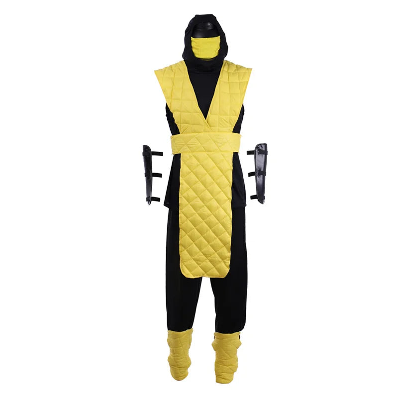 Astricos Scorpion and Sub-Zero Cosplay Costume - Men's Full Battle Suit for Halloween & Carnival - Astricos