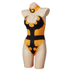 Astricos Tanya Cosplay Costume | Mortal Kombat X Inspired Yellow Jumpsuit with Gloves & Stockings - Astricos