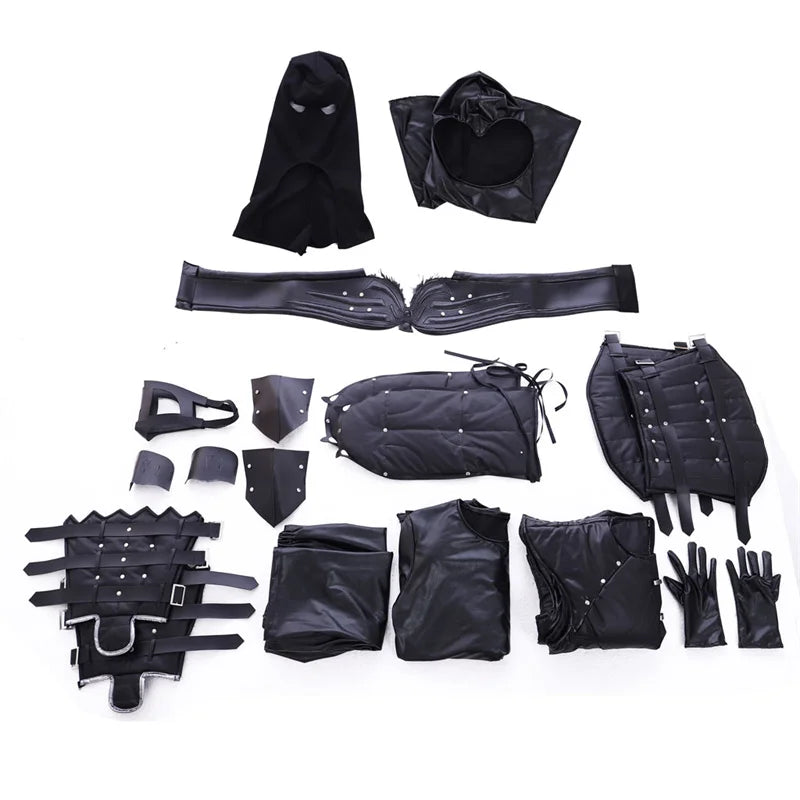 Astricos Noob Saibot Cosplay - Premium Black Ninja Fighter Outfit for Men - Astricos