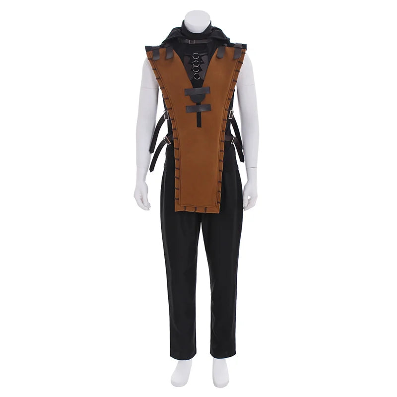 Astricos Scorpion Cosplay Costume for Adults - Mortal Kombat Inspired Full Set Outfit - Astricos