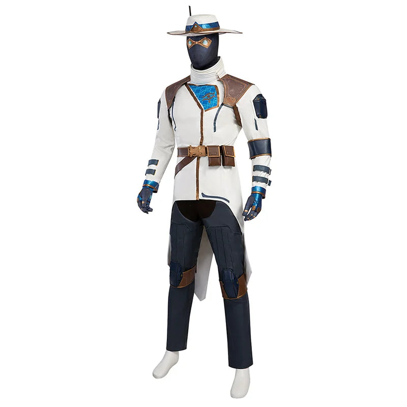 Astricos Cypher Cosplay Costume | Men's Hat, Coat, Pants, Accessories | Full Set for Events & Parties - Astricos