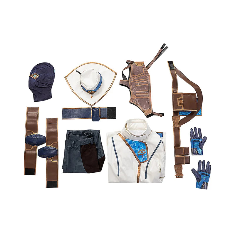 Astricos Cypher Cosplay Costume | Men's Hat, Coat, Pants, Accessories | Full Set for Events & Parties - Astricos