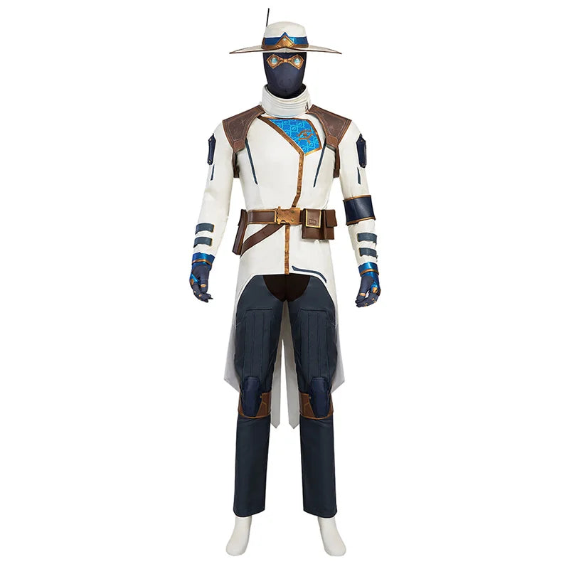 Astricos Cypher Cosplay Costume | Men's Hat, Coat, Pants, Accessories | Full Set for Events & Parties - Astricos