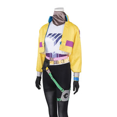 Astricos Killjoy Cosplay Costume - Yellow Coat with Bag, Belt, Hat for Halloween & Parties - Astricos