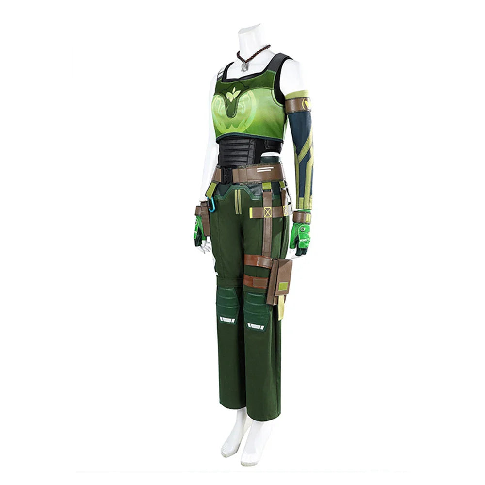 Astricos Skye Cosplay Costume for Women - Punk Valorant Battle Uniform Suit for Halloween and Carnival Parties - Astricos