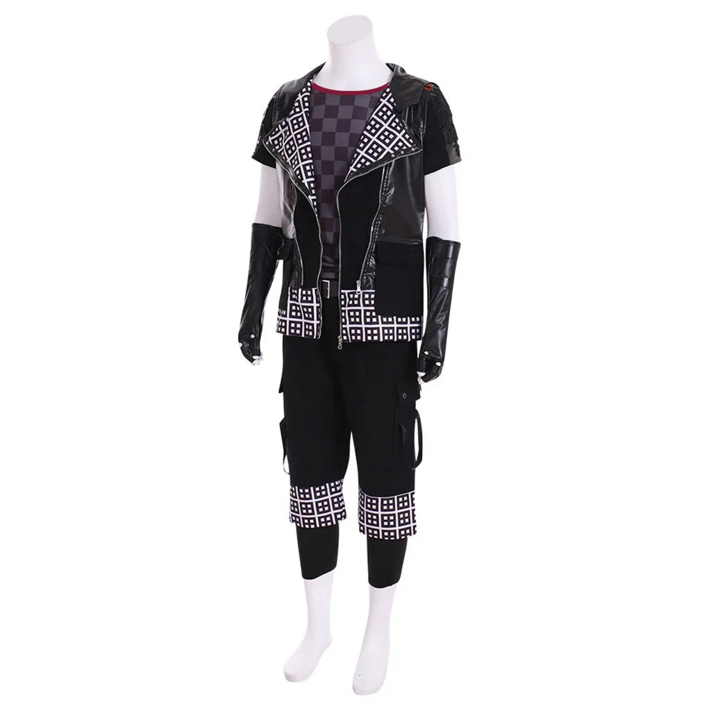 Astricos Yozora Cosplay Costume for Men - Black Punk Hooded Jacket Uniform Suit for Halloween, Carnival, and Streetwear - Astricos