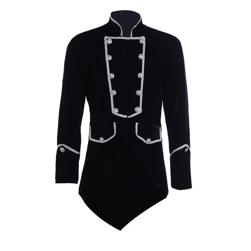 Men's Astricos Gothic Victorian Tailcoat Jacket - Steampunk, Pirate, Viking, Renaissance, Formal Tuxedo Coat - Astricos