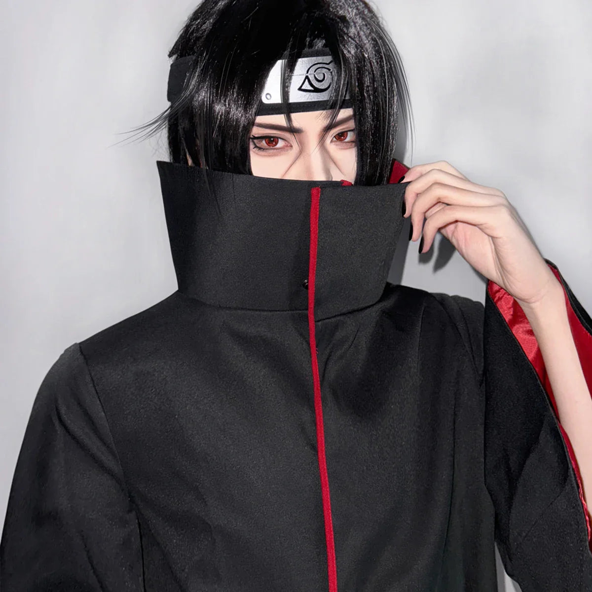 Astricos Naruto Shippuden Uchiha Itachi & Sasuke Cosplay Costumes - Hawk Team Akatsuki Cloaks - Astricos