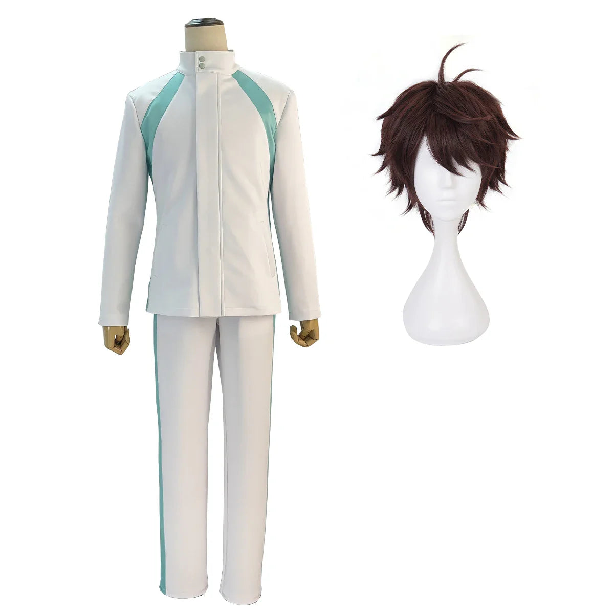 Astricos Haikyuu Anime Aobajohsai High School Uniform Oikawa Tooru Cosplay Costume Wig Full-Zip Tracksuit Daily Wear - Astricos