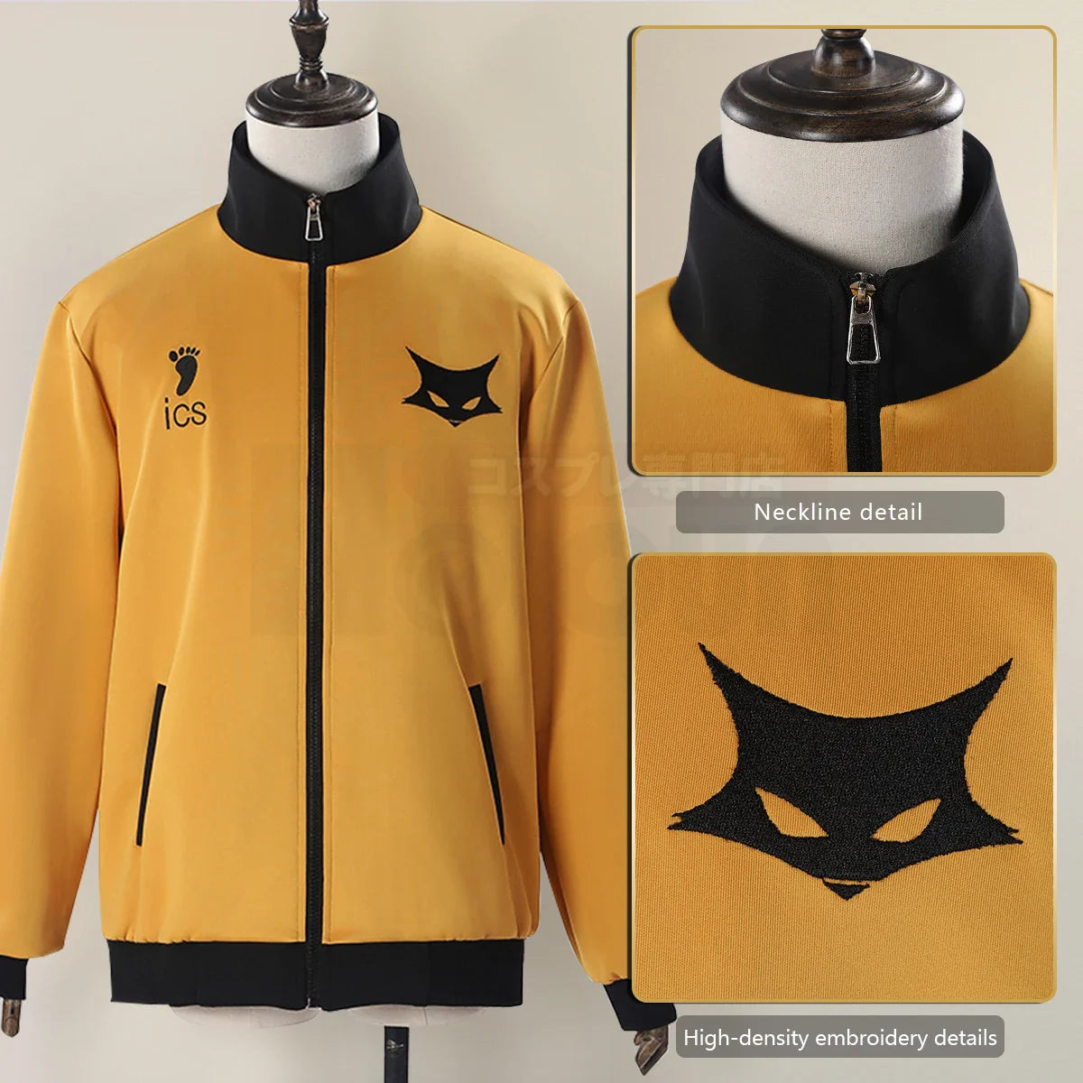 Astricos Haikyuu Hinata Shouyou Cosplay Tracksuit with Premium Embroidery - Orange Black Sportwear Gift - Astricos