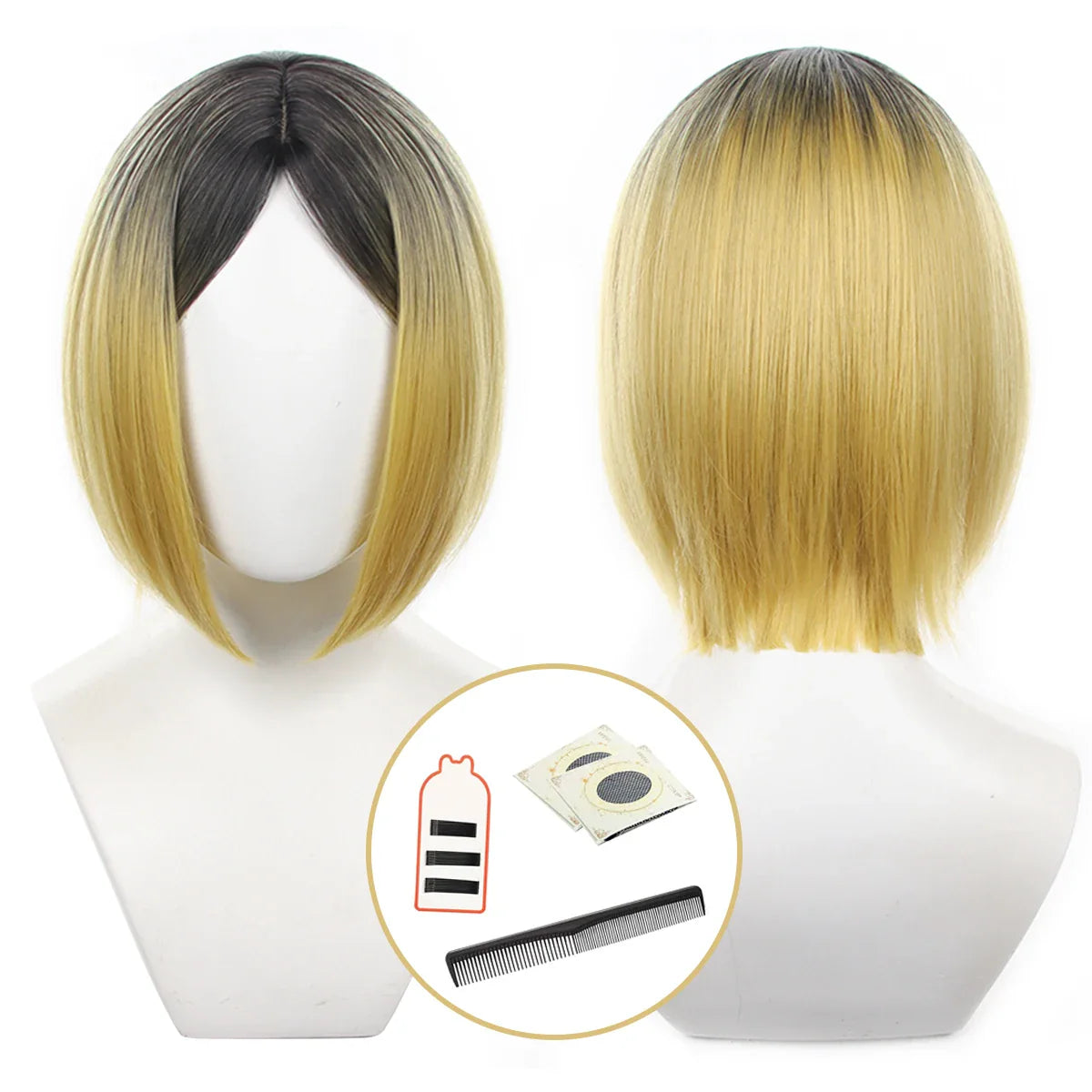 Astricos Anime Kozume Kenma Cosplay Wig - Nekoma High School Style - Astricos