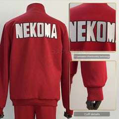 Astricos Haikyuu Anime Nekoma School Uniform Kuroo Tetsuro Kozumekenma Cosplay Costume with Full-zip Tracksuit - Astricos