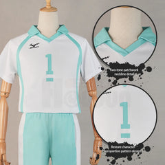 Astricos Oikawa Tooru Jerseys NO.1 Haikyuu Cosplay Costume Wig AOBAJOHSAI High School Volleyball Club Uniform Set - Astricos