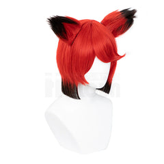 Astricos Anime Alastor Cosplay Wig with Rose Net - Synthetic Fiber - Adjustable Size - Perfect for Halloween, Christmas, and Cosplay Events - Astricos