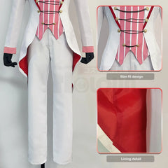 Astricos Anime Lucifer Morningstar Cosplay Costume - Tailcoat, Pants, Vest, Wig for Halloween - Astricos