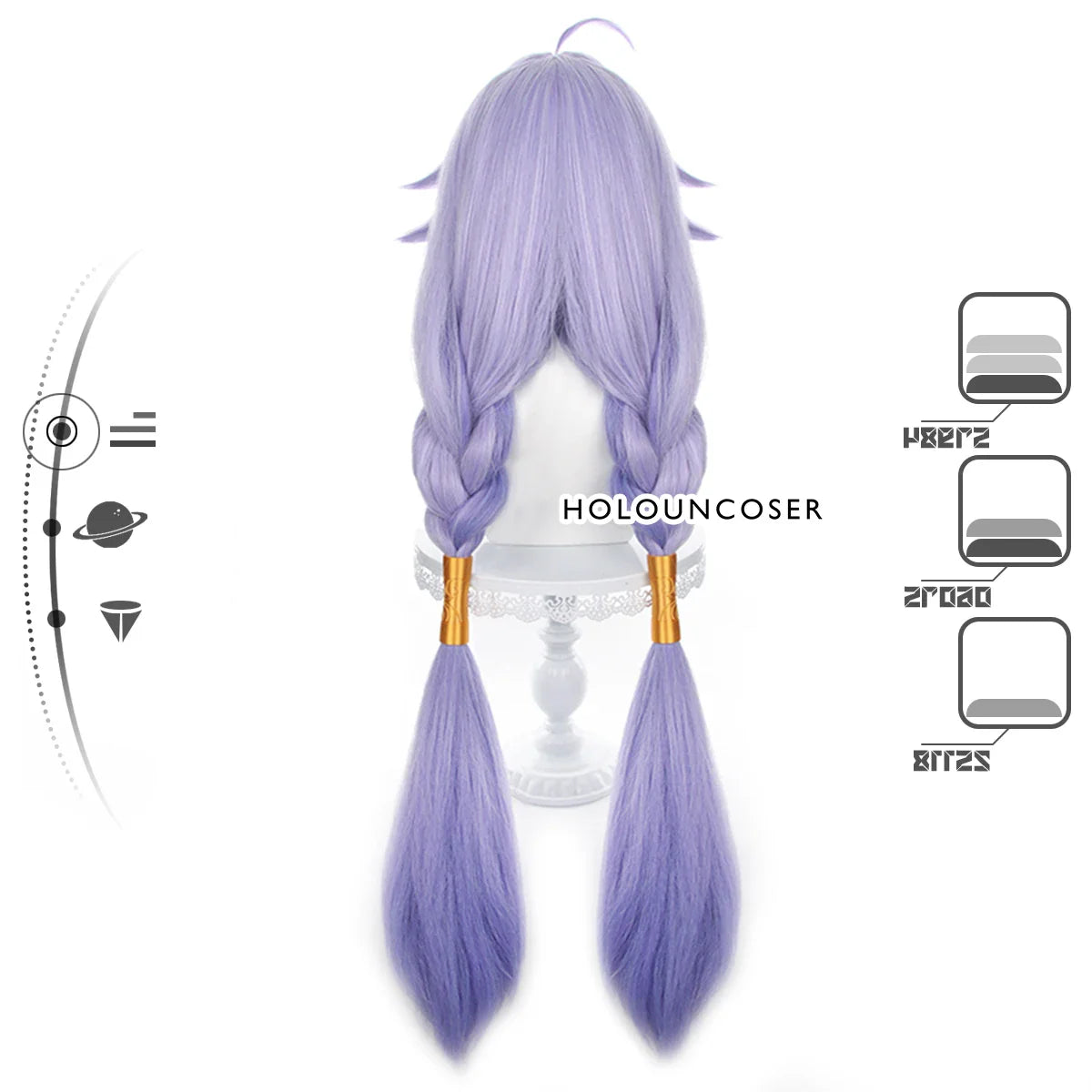 Astricos Bailu Cosplay Wig with Heat Resistant Fibers for Honkai Star Rail Fans - Astricos