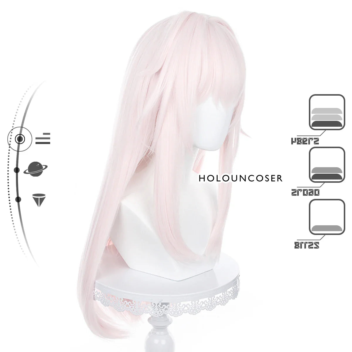 Astricos Clara Cosplay Wig - Heat Resistant Synthetic Fiber with Adjustable Size for Cosplay Events - Astricos