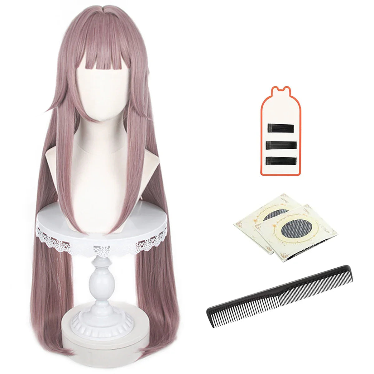 Astricos Herta Cosplay Wig - Heat Resistant Synthetic Fiber with Adjustable Cap for Honkai Star Rail Fans - Astricos