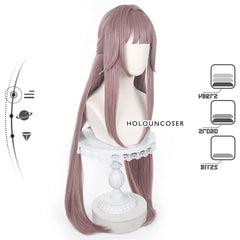 Astricos Herta Cosplay Wig - Heat Resistant Synthetic Fiber with Adjustable Cap for Honkai Star Rail Fans - Astricos