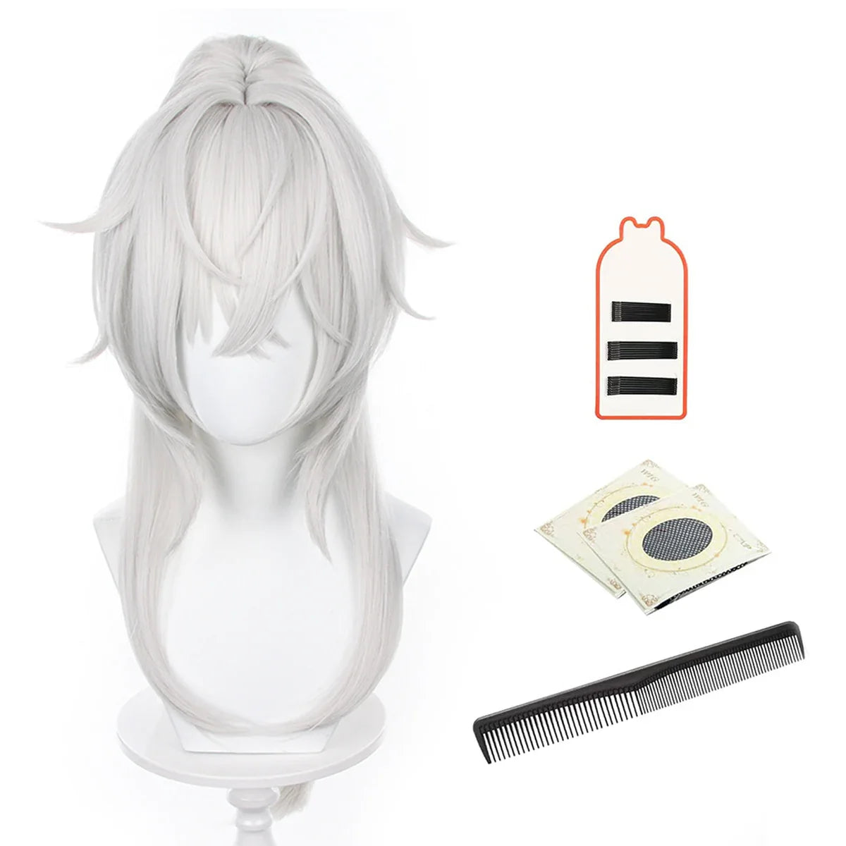 Astricos Jing Yuan Cosplay Wig - Premium Synthetic Fiber with Adjustable Straps for Ultimate Comfort - Astricos