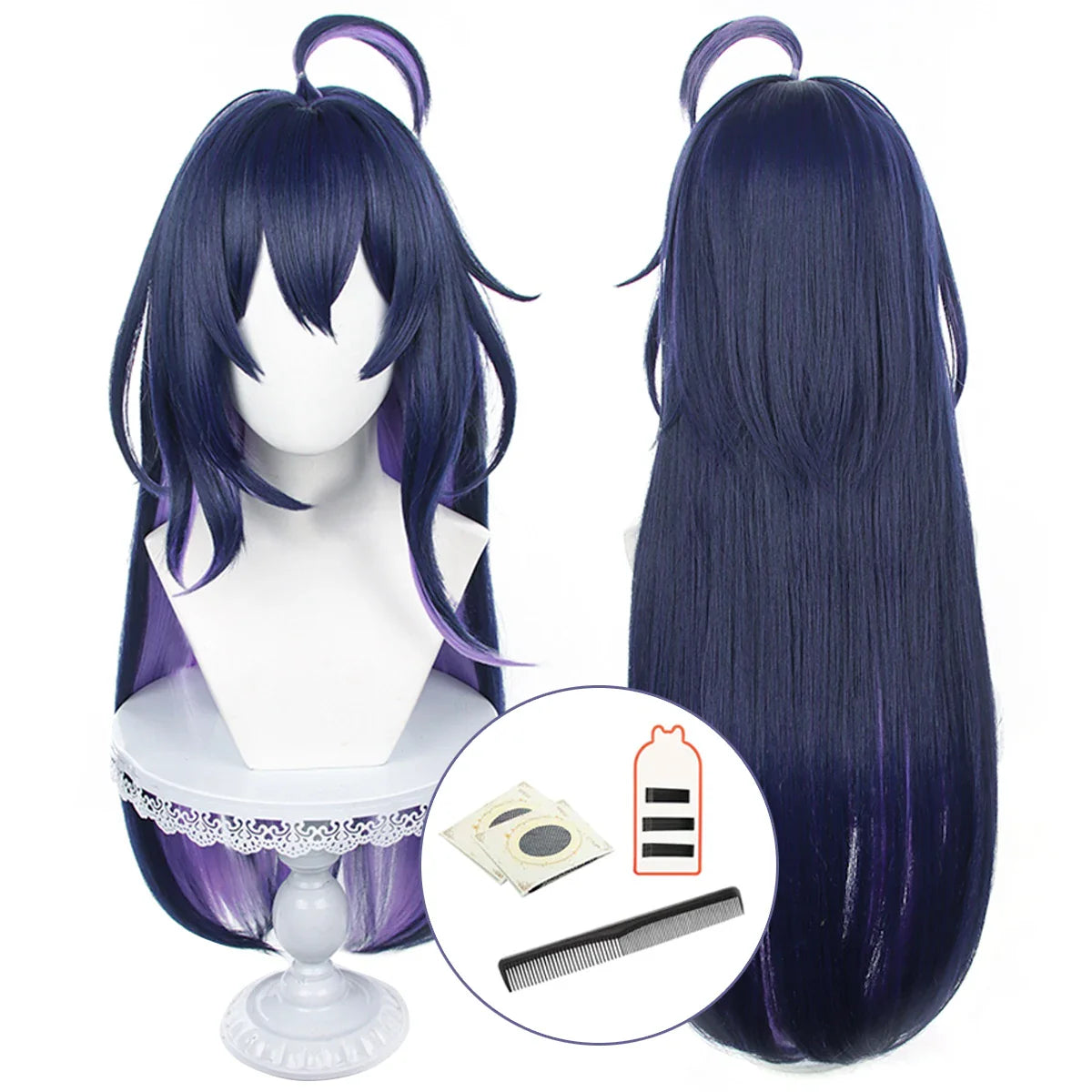 Astricos Honkai Star Rail Seele Cosplay Wig - Heat Resistant Synthetic Fiber with Adjustable Straps - Astricos