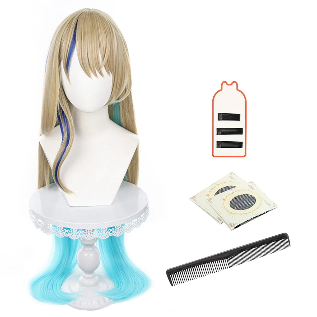 Astricos Serval Cosplay Wig - Heat Resistant Synthetic Fiber with Adjustable Rose Net for Honkai Star Rail Fans - Astricos