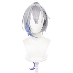 Astricos Silver Wolf Cosplay Wig - Heat Resistant Synthetic Fiber for Honkai Star Rail Characters - Astricos