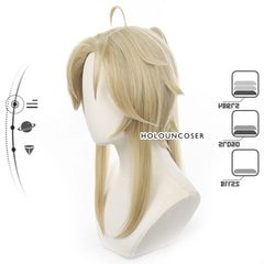 Astricos Yanqing Cosplay Wig - Heat Resistant Synthetic Fiber with Adjustable Rose Net for Honkai Star Rail - Astricos