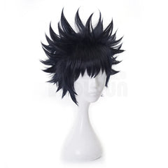 Astricos Anime Cosplay Wig - Fushiguro Megumi Style Synthetic Fiber Wig with Adjustable Size for Halloween, Christmas Parties - Astricos