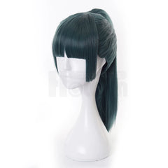 Astricos Anime Maki Zenin Cosplay Wig - Synthetic Fiber with Adjustable Cap for Halloween and Cosplay - Astricos