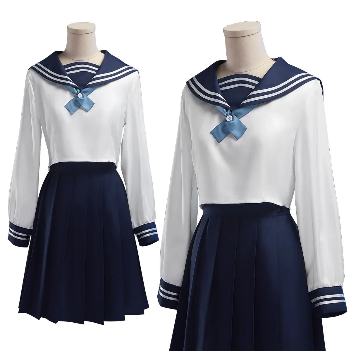 Astricos Anime Amanai Riko Cosplay Costume Wig Sailor JK Skirt Synthetic Braid for Halloween Christmas - Astricos