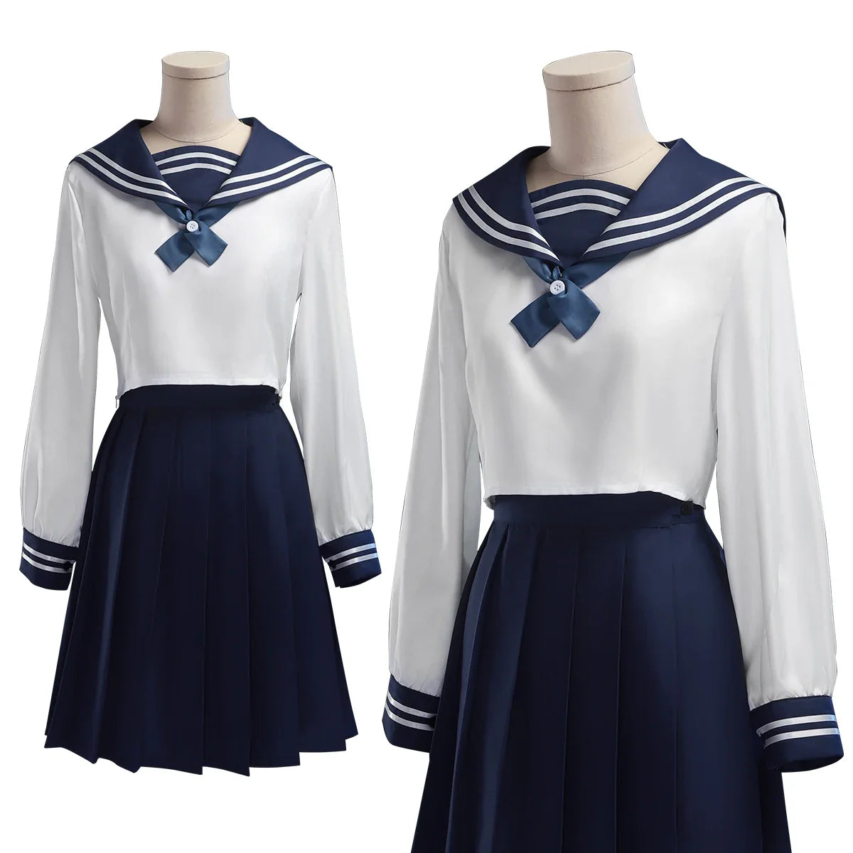 Astricos Anime Amanai Riko Cosplay Costume Wig Sailor JK Skirt Synthetic Braid for Halloween Christmas - Astricos