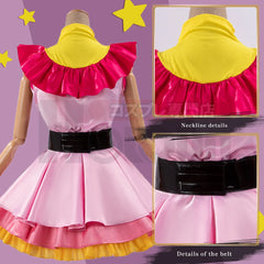 Astricos Ai Hoshino Cosplay Costume - Authentic Lolita Dress, Bunny Hairpin & Rose Net Skirt - Astricos