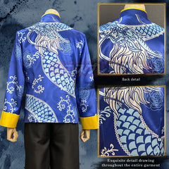 Astricos Anime Akua Hoshino Cosplay Kung Fu Tang Suit Outfit for Parties and Events - Astricos