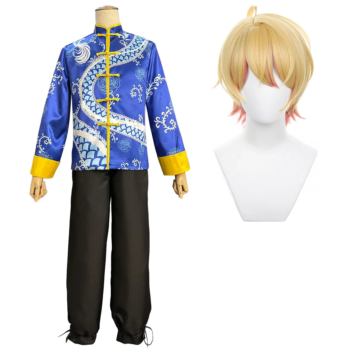 Astricos Anime Akua Hoshino Cosplay Kung Fu Tang Suit Outfit for Parties and Events - Astricos