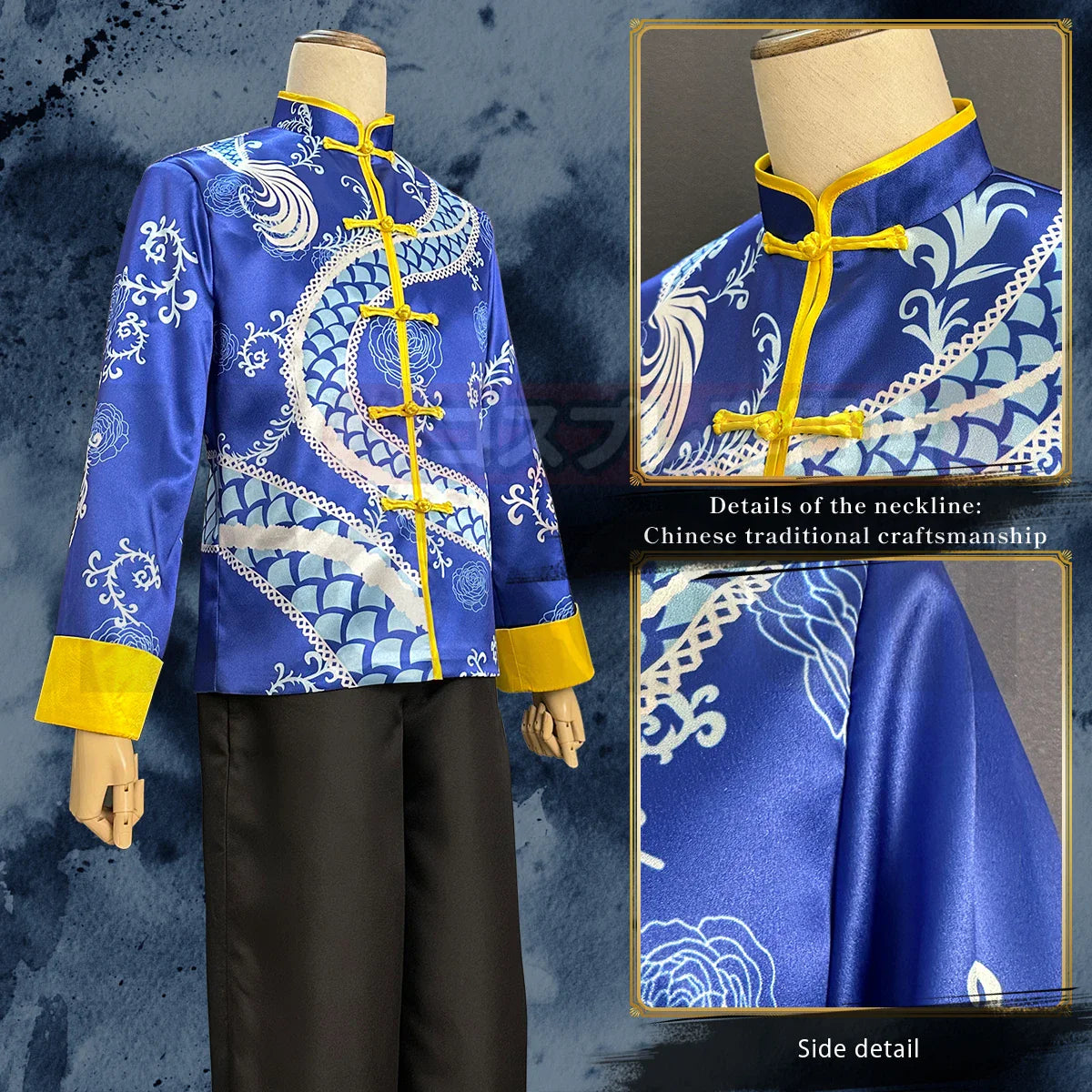 Astricos Anime Akua Hoshino Cosplay Kung Fu Tang Suit Outfit for Parties and Events - Astricos