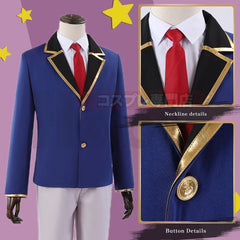 Astricos Akua Hoshino Cosplay Costume with Aqua Uniform and Rose Wig - Perfect for Oshi no Ko Fans - Astricos