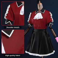 Astricos Arima Kana Anime Cosplay Costume Wig Shirt Skirt Rose Net Synthetic Fiber for Halloween Christmas - Astricos