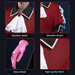 Astricos Arima Kana Anime Cosplay Costume Wig Shirt Skirt Rose Net Synthetic Fiber for Halloween Christmas - Astricos